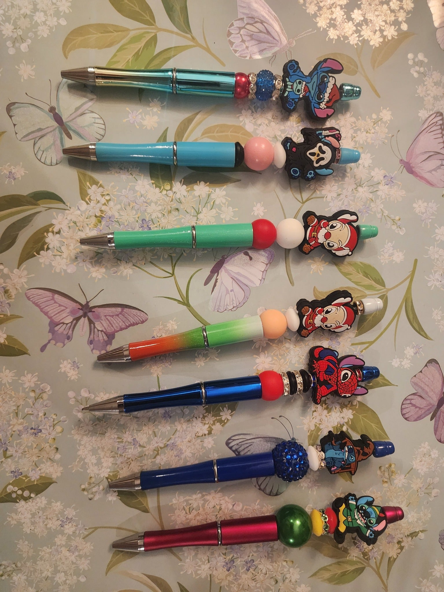stitch focal beaded pens