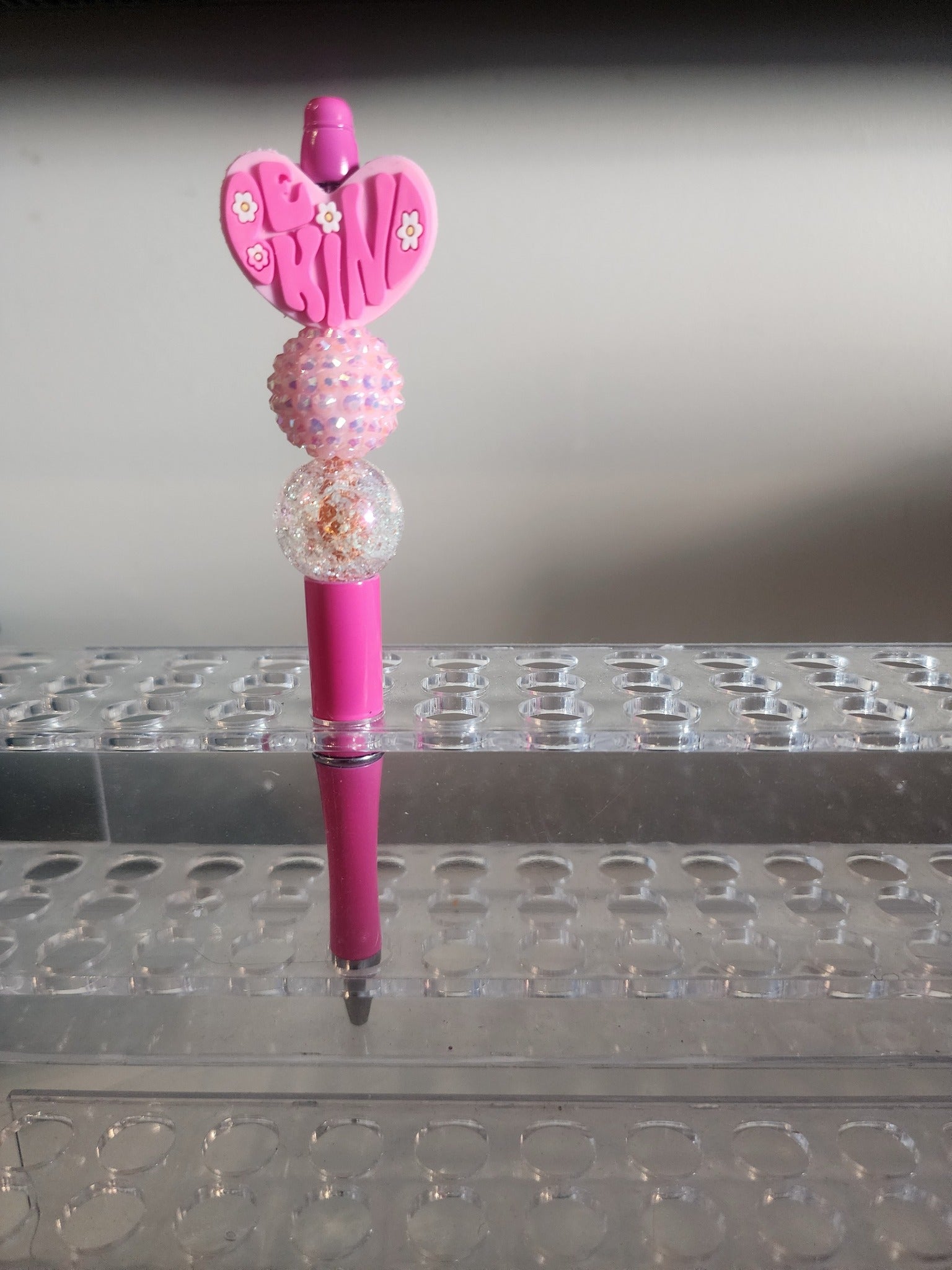 kind pink beaded pen