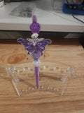butterfly beaded pen