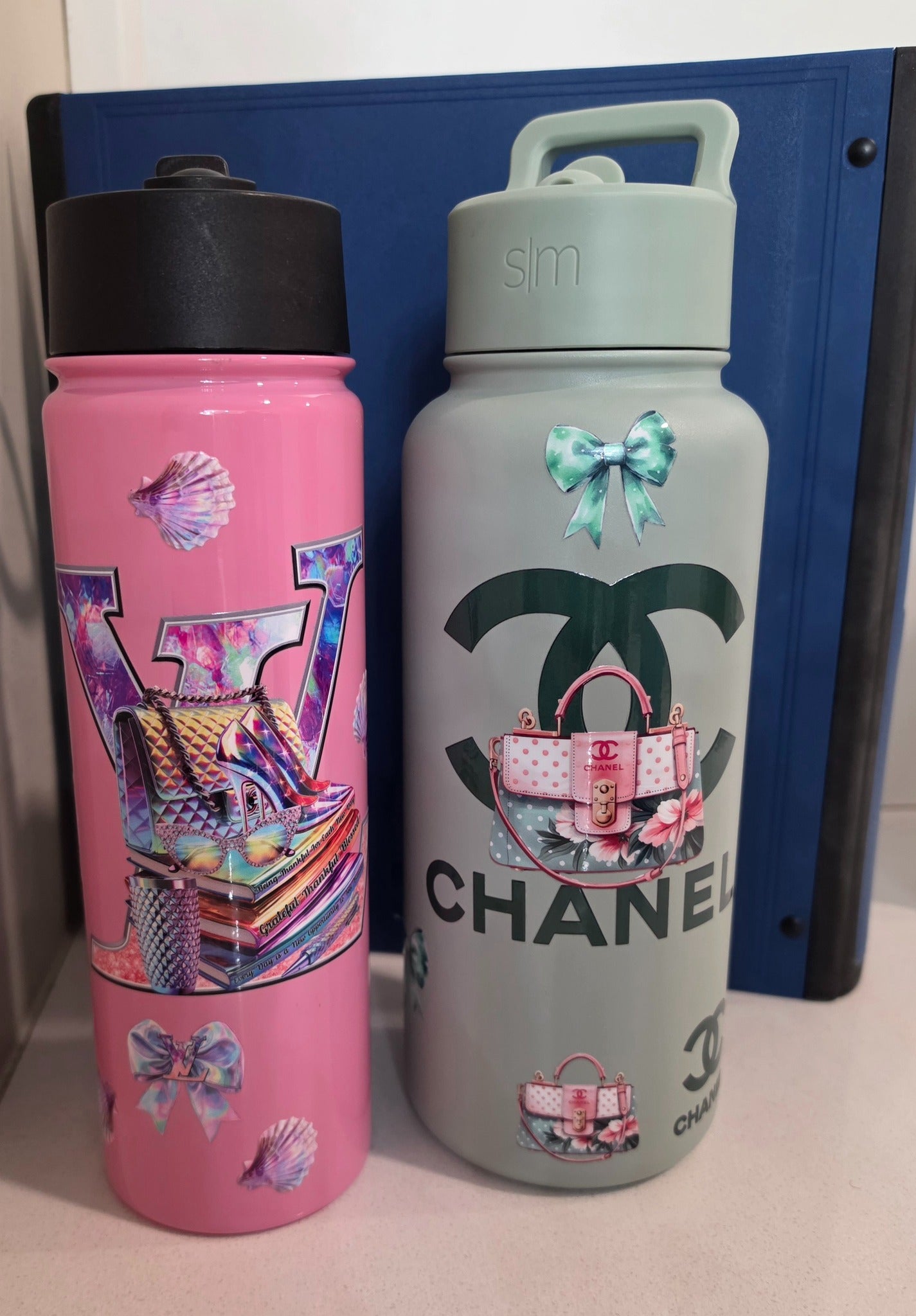 Louis Vuitton & Chanel-Inspired 32oz UV DTF Cup